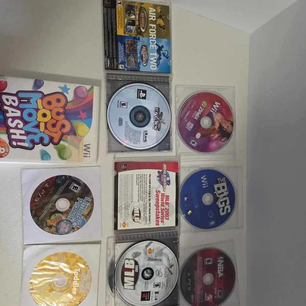 Mixed Nostalgia Video Game Lot PS1 PS3 Wii Xbox – Tony Hawk 2 Black Ops + More